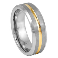 Thumbnail for The Visionary- Men's Two Tone Tungsten Wedding Band