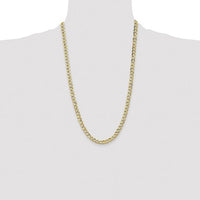 Thumbnail for 10-Karat 6.5mm Semi-Solid Curb Link Chain - 26