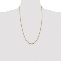 Thumbnail for 10-Karat 2.8mm Semi-Solid Rope Chain - 26