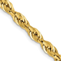 Thumbnail for 10-Karat 4.25mm Semi-Solid Rope Chain - 16