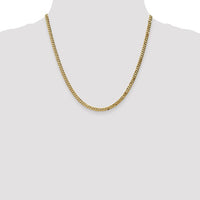 Thumbnail for 10-Karat 3.9mm Flat Beveled Curb Chain - 20