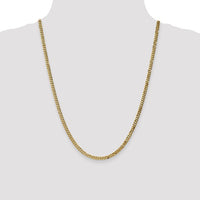Thumbnail for 10-Karat 3.9mm Flat Beveled Curb Chain - 24