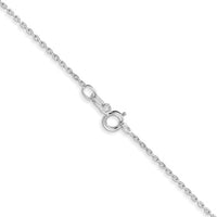 Thumbnail for 10karat WG .8mm D/C Cable with Spring Ring Clasp Chain