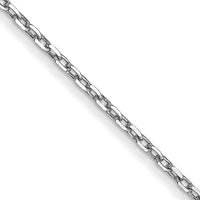 Thumbnail for 10karat WG .8mm D/C Cable with Spring Ring Clasp Chain