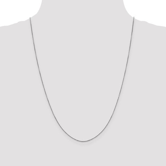 10karat WG .9mm D/C Cable Chain