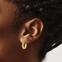 Thumbnail for 10-Karat Square Tube Hoop Earrings