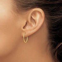 Thumbnail for 10karat Polished Endless Tube Hoop Earrings