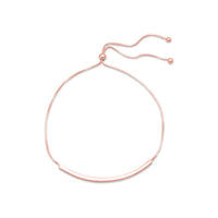 Thumbnail for 14 Karat Rose Gold Plated Bar Friendship Bolo Bracelet