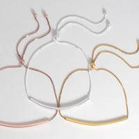 Thumbnail for 14 Karat Rose Gold Plated Bar Friendship Bolo Bracelet