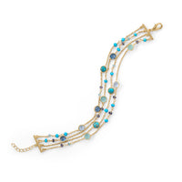 Thumbnail for 14 Karat Gold Plated Multi Stone Bracelet