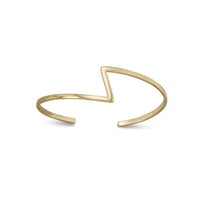 Thumbnail for 14 Karat Gold Plated Zig Zag Cuff