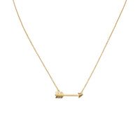 Thumbnail for 14 Karat Gold Plated Aim High Arrow Necklace