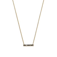 Thumbnail for 14 Karat Gold Plated Diamond Chip Necklace