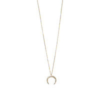 Thumbnail for 14 Karat Gold Plated Crescent Necklace