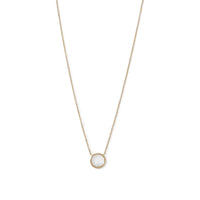 Thumbnail for 14 Karat Gold Plated Dancing CZ Necklace