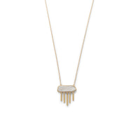 Thumbnail for 14 Karat Gold Plated Cultured Freshwater Pearl Necklace