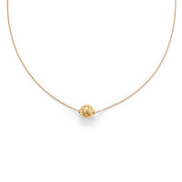 Thumbnail for 14 Karat Gold Plate Floating Bead Necklace
