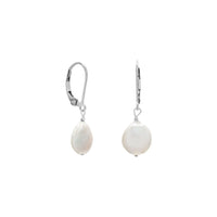 Thumbnail for 10mm Cultured Freshwater Coin Pearl Earrings