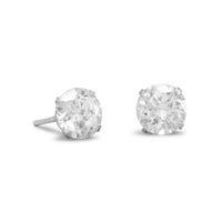 Thumbnail for 7mm CZ Stud Earrings
