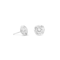 Thumbnail for 10mm Clear CZ Stud Earrings