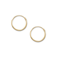 Thumbnail for 14/20 Gold Filled 1mm x 12mm Hoops