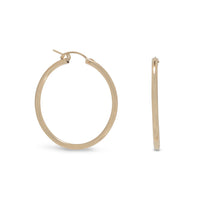 Thumbnail for 12/20 Gold Filled 2mm x 34mm Hoops