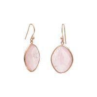 Thumbnail for 14 Karat Rose Gold Plated Rose Quartz Earrings