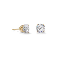 Thumbnail for 14/20 Gold Filled 6mm CZ Stud Earrings