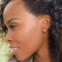 Thumbnail for 14 Karat Gold Plated Darling Dog Studs