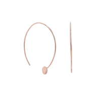 Thumbnail for 14 Karat Rose Gold Plated Threader Dot End Earring