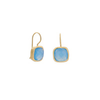 Thumbnail for 14 Karat Gold Plated Blue Chalcedony Wire Earrings