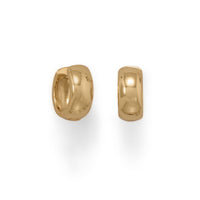 Thumbnail for 14 Karat Gold Plated Wide Huggie Hoop Earrings