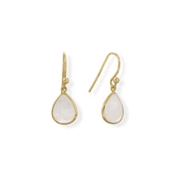 Thumbnail for 14 Karat Gold Plated Pear Rainbow Moonstone Earrings