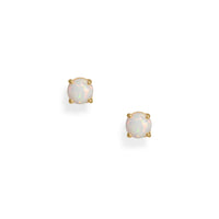 Thumbnail for 14 Karat Gold Plated Synthetic Opal Stud Earrings