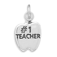 Thumbnail for #1 TEACHER in Apple Charm