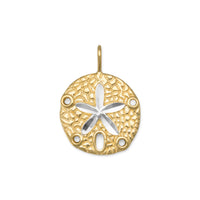 Thumbnail for 14 Karat Gold Plated Sand Dollar Pendant