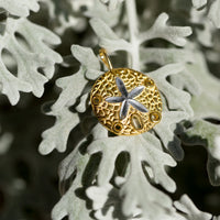 Thumbnail for 14 Karat Gold Plated Sand Dollar Pendant
