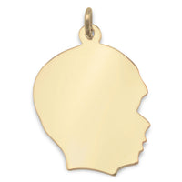 Thumbnail for 14/20 Gold Filled Engravable Boy's Silhouette Pendant
