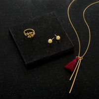 Thumbnail for 14 Karat Gold Plated 8mm Ball Stud Earrings