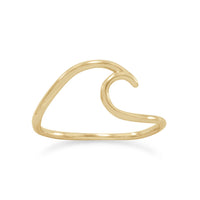 Thumbnail for 14 Karat Gold Plated Wave Ring