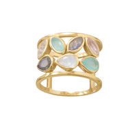 Thumbnail for 14 Karat Gold Plated Multi Stone Ring