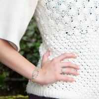Thumbnail for 14 Karat Gold Plated Multi Stone Bracelet