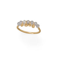 Thumbnail for 14 Karat Gold Plated Labradorite Bead and Disk Ring