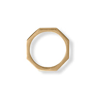 Thumbnail for 14 Karat Gold Plated Rainbow Enamel Flat Edge Ring
