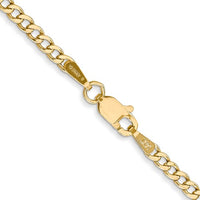 Thumbnail for 14-Karat 2.5mm Semi-Solid Curb Chain- 20