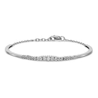 Thumbnail for 14-karat Graduated Lab Grown Diamond SI1/SI2, G H I, Bangle Bracelet