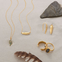 Thumbnail for 14 Karat Gold Plated Wrap Feather Ring