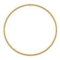 Thumbnail for 14-karat 1.5mm Textured Slip-on Bangle Bracelet