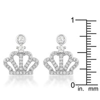Thumbnail for 0.5 Ct Rhodium Crown CZ Earrings
