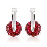 Thumbnail for Red CZ Elegance Earrings